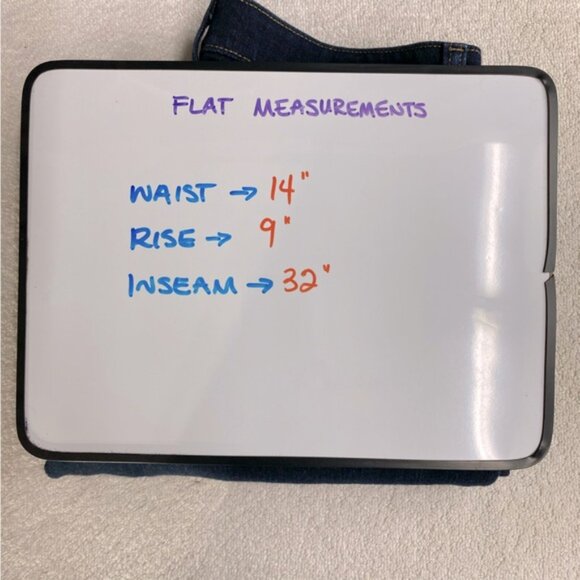 Wrangler Q Baby Dark Wash Mid Rise Elastic Waistband Straight Leg Jeans 4 - Picture 6 of 15